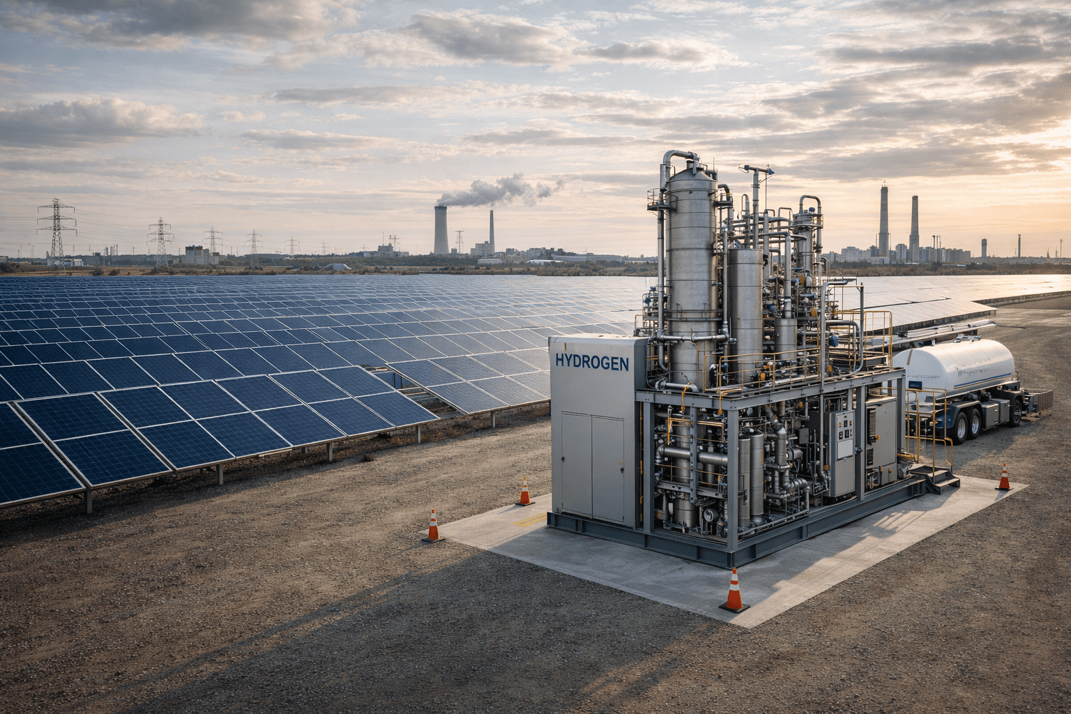 Solar farms with battery storage